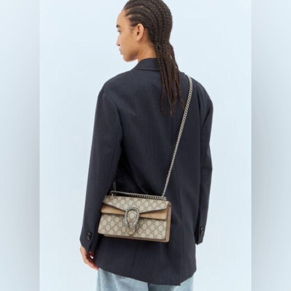 Gucci Beige and Brown Dionysus Shoulder Bag